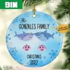 Personalized Family Baby Sharks Custom Name Ornament