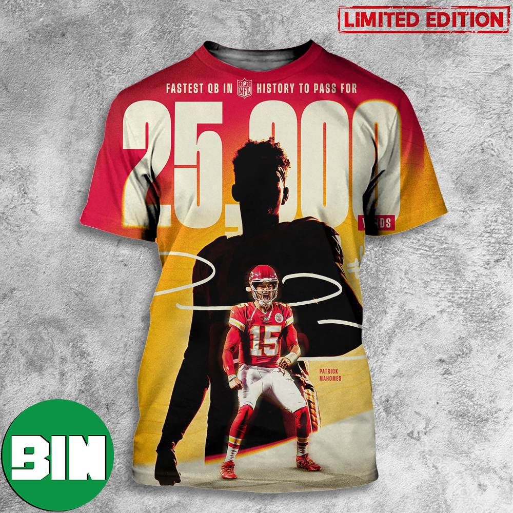 Patrick Mahomes 25k Passing Yards Shirt, hoodie, sweater, long