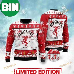 Fireball Drink Ugly Sweater Christmas Gift 2023 Holiday For Men And Women