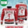 Fireball Whisky With Snowflakes Pattern Ugly Christmas Sweater