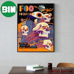 Foo Fighters September 7 2023 Curitiba Brazil Tonight Official Home Decor Poster Canvas
