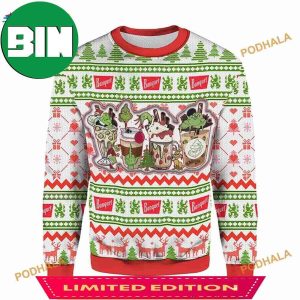 Grinch Coffee Latte Christmas 3D Ugly Sweater