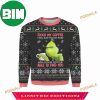 Grinch I Hate Morning People And Mornings And People Knitted Christmas 3D Ugly Sweater