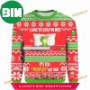 Grinch I Hate Morning People And Mornings And People Knitted Christmas 3D Ugly Sweater