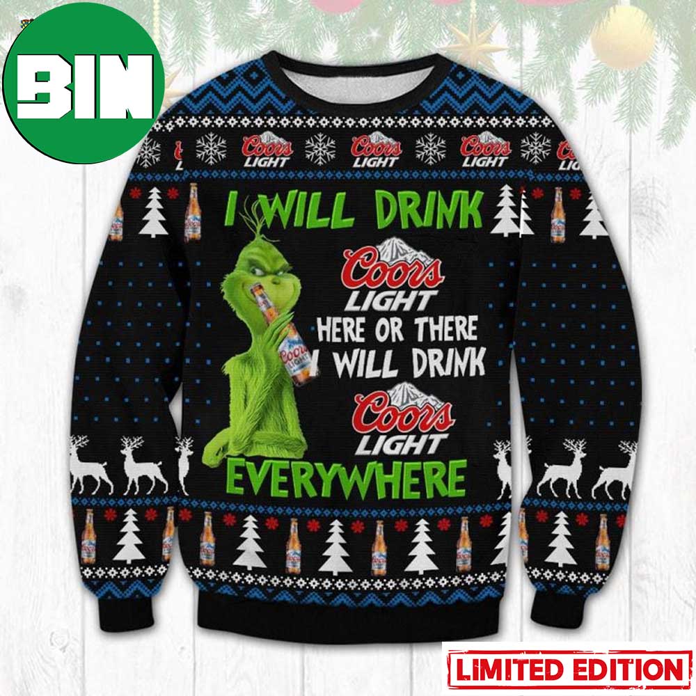 https://binteez.com/wp-content/uploads/2023/09/Grinch-I-Will-Drink-Coors-Light-Everywhere-Ugly-Christmas-Sweater_16171844-1.jpg