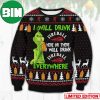 Grinch I Will Drink Falstaff Everywhere Ugly Christmas Sweater