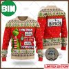 Grinch I Will Drink Here Or There Busch Light Beer Ugly Christmas Holiday Sweater