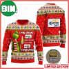 Grinch I Will Drink Here Or There Dos Equis Beer Ugly Christmas Holiday Sweater