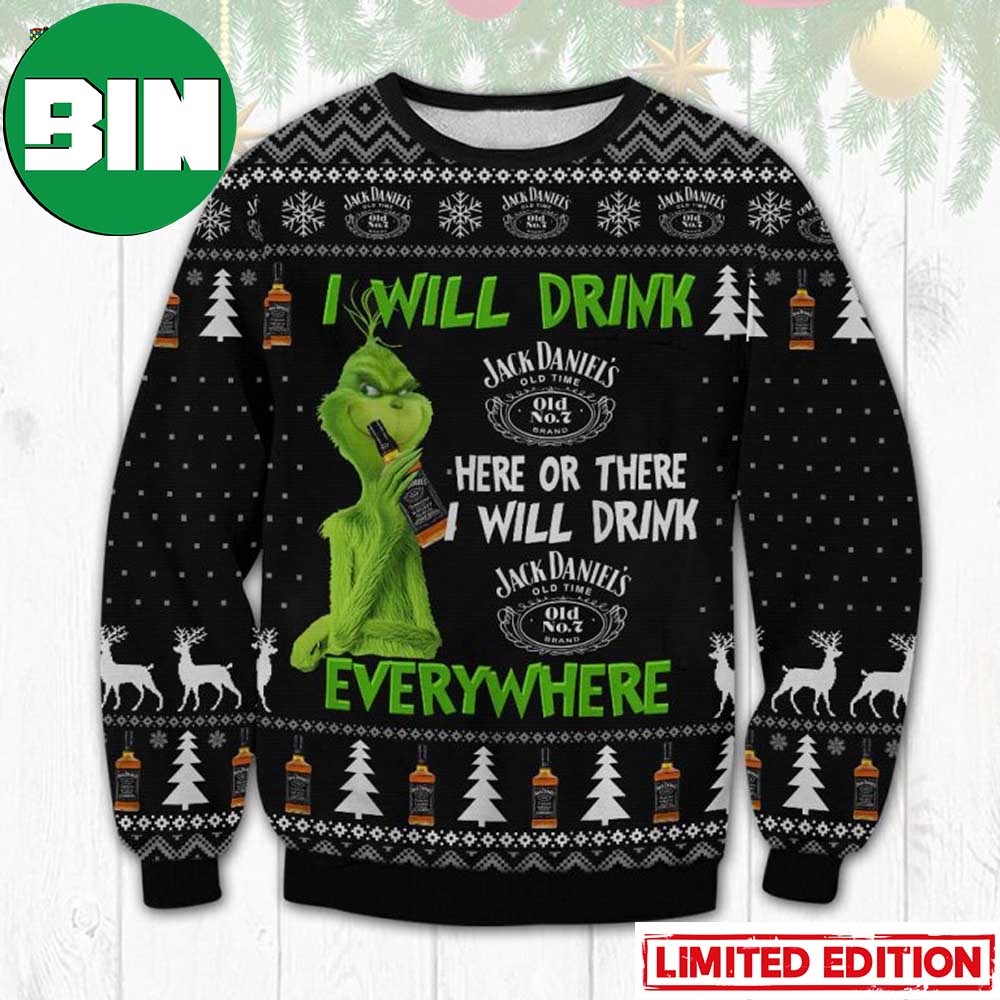 Merry Christmas Grinch Sweatshirt Ugly Christmas Sweater Christmas