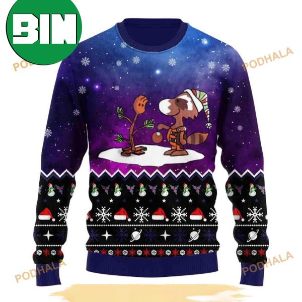 Guardian Of Galaxy x Snoopy Xmas Ugly Christmas Sweater