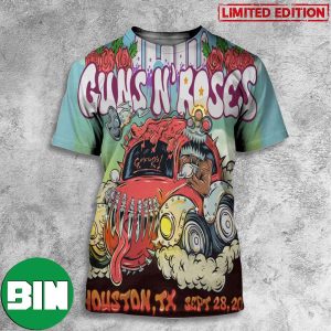 Guns N Roses Minute Maid Park Houston Texas September 28 2023 North American Tour 3D T-Shirt