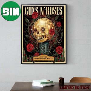 Guns N Roses September 12th 2023 Thompson Boling Arena Knoxville TN Tour Home Decor Poster Canvas
