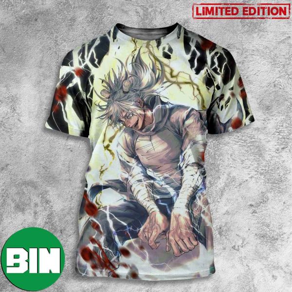 Hajime Kashimo Thunder God vs Ryomen Sukuna Jujutsu Kaisen Chap 237 3D T-Shirt