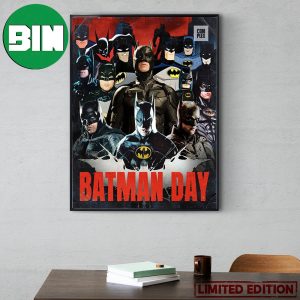 Happy Batman Day Complex Pop Culture Poster Canvas