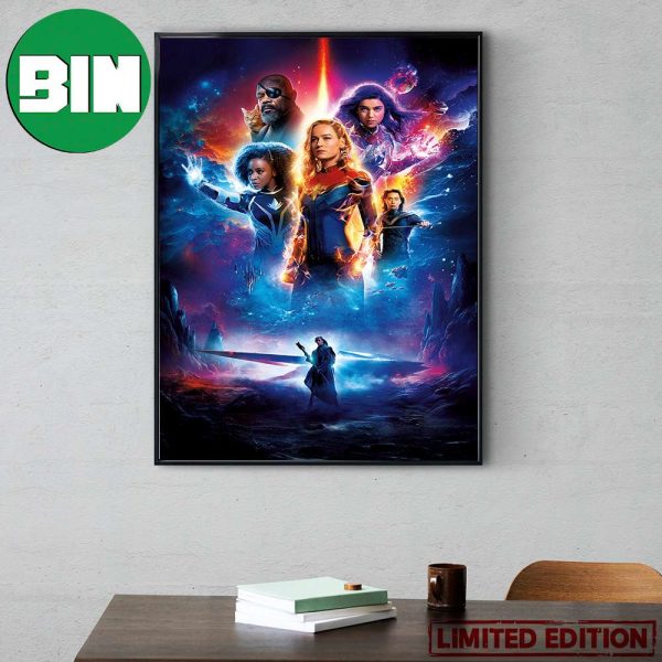 Here is Textless Poster For The Marvels Captain Marvels 2 Marvel Studios Home Decor Poster Canvas