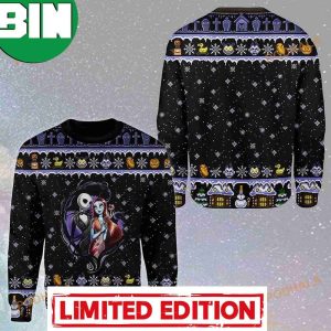 Jack Skellington And Sally Nightmare 3D Ugly Sweater