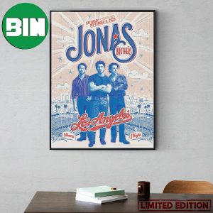 Jonas Brothers Saturday September 9 2023 5 Albums In 1 Night Los Angeles Home Decor Poster Canvas