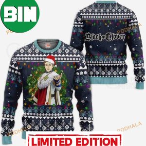 Julius Novachrono Funny Ugly Christmas Black Clover Anime Sweater