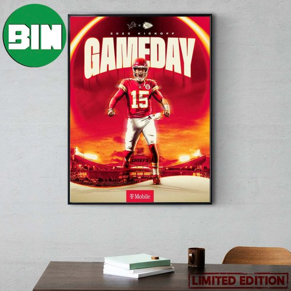 Kansas City Chiefs 2023 Kickoff It’s Gameday NFL Home Decor Poster Canvas