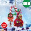Jacksonville Jaguars NFL x Grinch Custom Name Candy Cane Christmas Tree Decorations Ornament