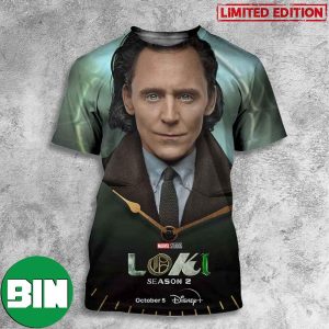 Loki Season 2 Marvel Studios An Original Series Only On Disney Plus Poster Characters 3D T-Shirt
