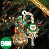 Memphis Grizzlies NBA Custom Name Grinch Candy Cane Tree Decorations Christmas 2023 Ornament