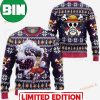 Luffy Funny Face One Piece Anime Xmas Ugly Christmas Sweater 2023 Vacation For Family