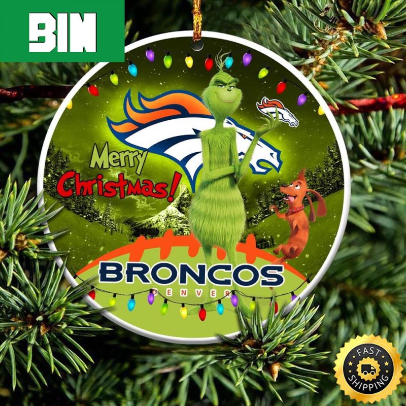 Detroit Lions NFL Funny Grinch Christmas Ornaments