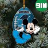 Miami Dolphins NFL Custom Name Grinch Candy Cane Tree Decorations Ornament
