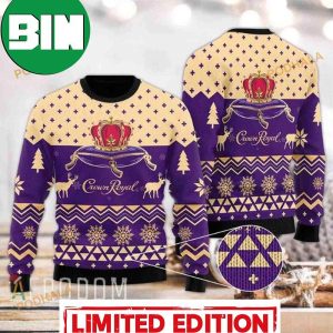 Modern Crown Royal Drink Lover Merry Xmas Ugly Sweater