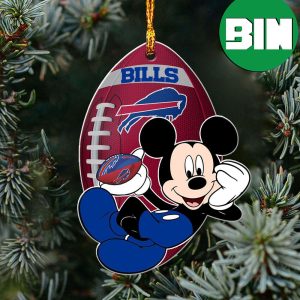 NFL Pittsburgh Steelers Xmas Mickey Custom Name Ornament - Binteez