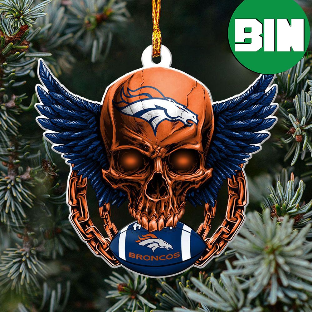 American US Eagle Custom Name x NFL Denver Broncos Xmas Gift For Fans  Christmas Ornament - Binteez