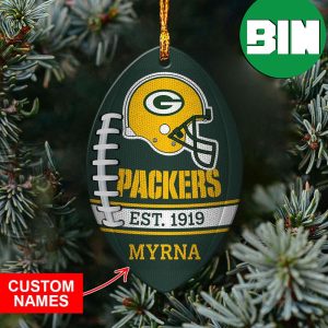NFL Green Bay Packers Xmas Gift Tree Decorations Vintage Christmas For Fans Ornament