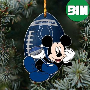 NFL Indianapolis Colts Xmas Ornament Mickey Mous Disney Christmas Tree Decorations