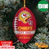 NFL Kansas City Chiefs Xmas Christmas Gift Tree Decorations US Eagle Personalized Name Ornament