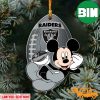 NFL Las Vegas Raiders Xmas Skull Decorations Pine Tree 2023 Ornament