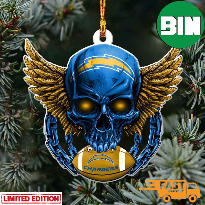 Los Angeles Chargers NFL Skull Joker 2023 Holiday Gifts Christmas