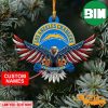 NFL Los Angeles Chargers Xmas Tree Decorations American US Eagle Personalized Name Ornament