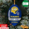 NFL Los Angeles Rams Xmas American US Eagle Personalized Name Christmas Tree Decorations Ornament