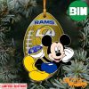 NFL Los Angeles Rams Xmas Gift Custom Name Christmas Football Ornament