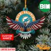 NFL Miami Dolphins Xmas Custom Name Tree Decorations Ornament