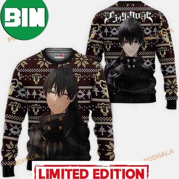 Nacht Faust Anime Black Clover Xmas Funny Ugly Christmas Sweater