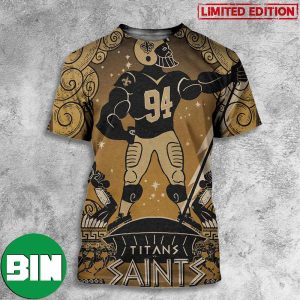New Orleans Saints A Clash With The Tennessee Titans September 10 2023 Noon Caesar’s Superdome 3D T-Shirt