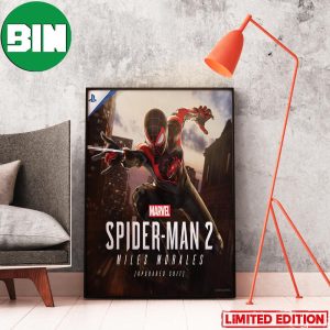 New Poster For Insominac’s Spider-Man 2 Miles Morales Upgraded Suit Poster Canvas