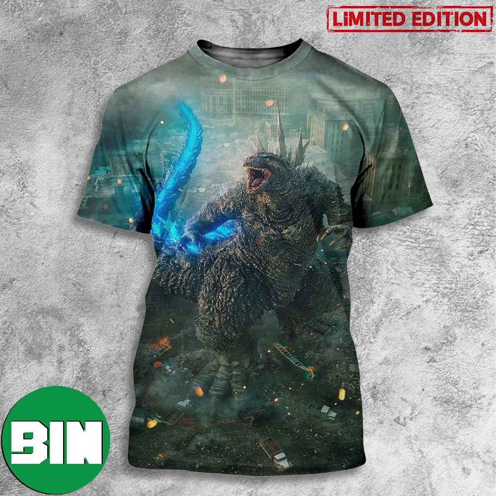 New Promotional Image For Godzilla Minus One 3D T-Shirt