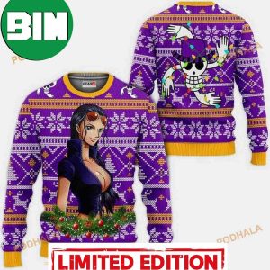 Nico Robin One Piece Anime Xmas Unique 2023 Funny Ugly Christmas Sweater