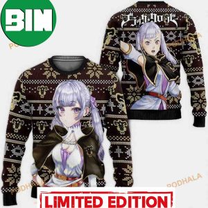 Noelle Black Clover Anime Gift Fan Funny Ugly Xmas Sweater