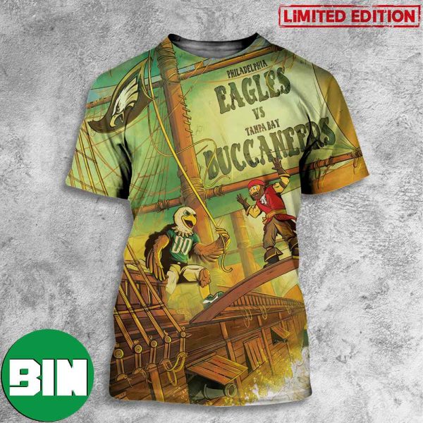 Philadelphia Eagles vs Tampa Bay Buccaneers NFL September 25th 2023 3D T-Shirt