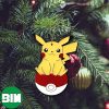 Shocked Pikachu Custom Shape Christmas Gift Tree Decorations Xmas Unique Ornament