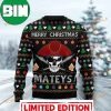 Colorful Holographic Skull Ugly Christmas Sweater